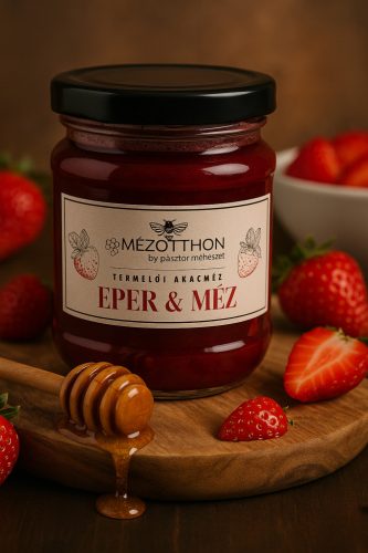 Eper ízesítésű termelői akácméz 250g