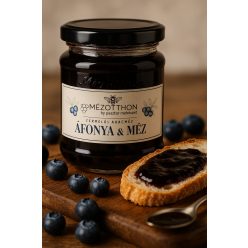 Áfonyás ízesítésű termelői akácméz 250g