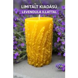 Levendula illatú méhviasz gyertya