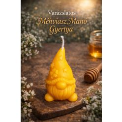 Varászlatos Méhviasz Manó Gyertya