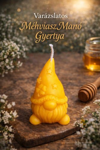 Varászlatos Méhviasz Manó Gyertya